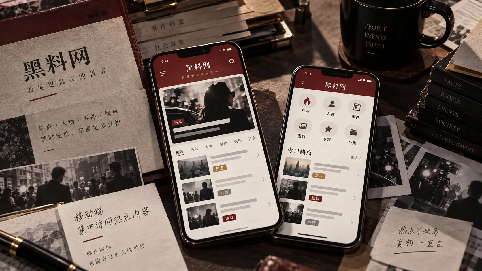 移动端网页访问示意